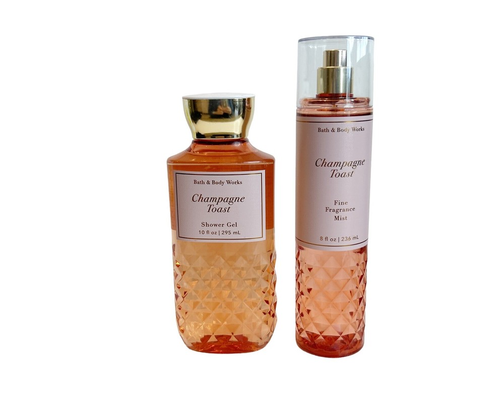 BATH AND BODY WORKS Champagne Toast Fine Body Fragrance Mist Shower Gel New