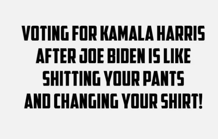 ANTI-LIBERAL PRO-TRUMP Voting for Kamala Harris Vinyl decal 8