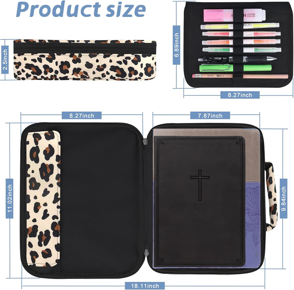 Multi-Functional Bible Cover for Church Travel - Organizer for Men & Women  