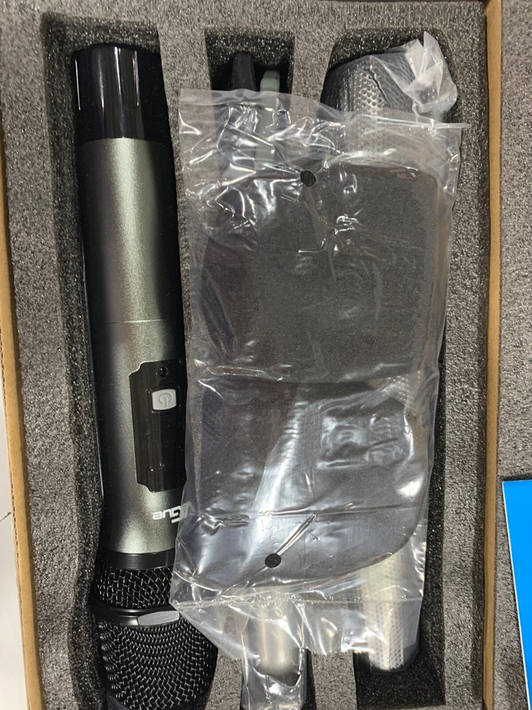 NEW VeGue Wireless Microphone WM-2 Crystal Clear Sound Dual Handheld Dynamic Mic