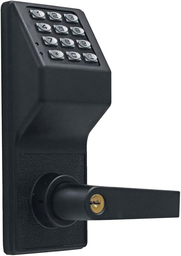 Schlage Alarm Lock T2 DL2700/19 Black Electronic Keyless Entry Door Lock with Trilogy Technology