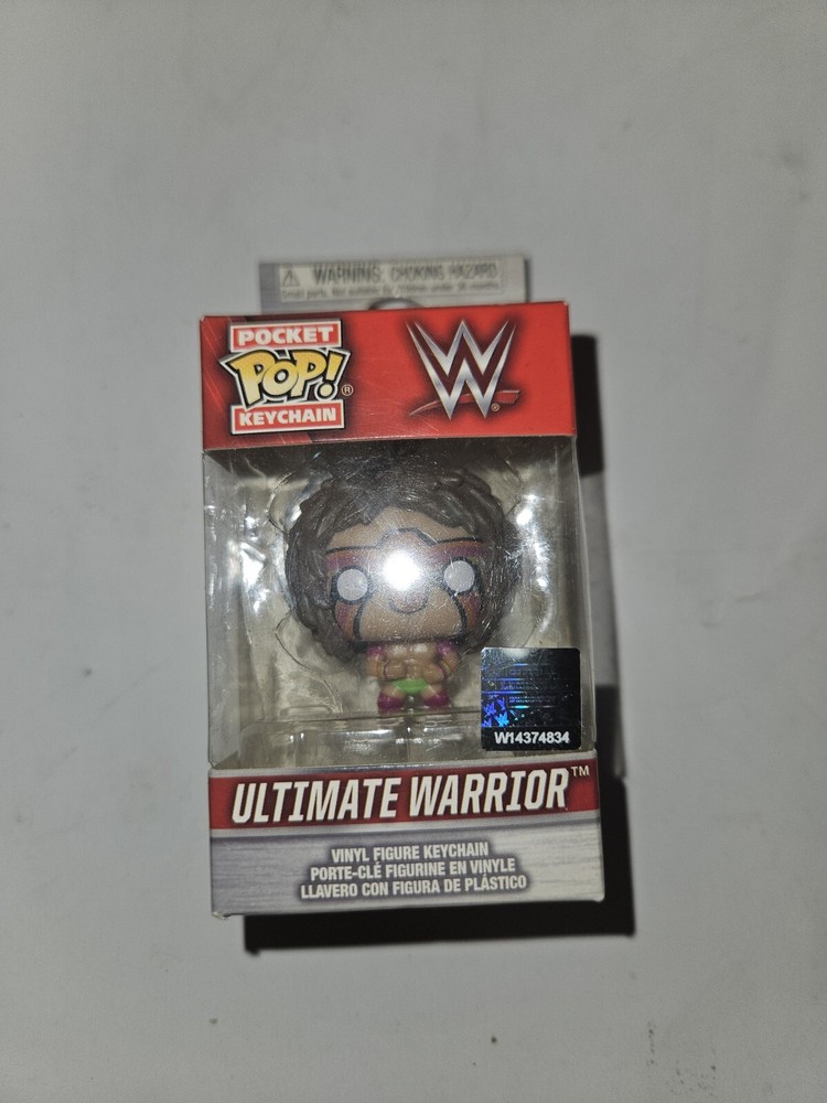 Official WWE Authentic Ultimate Warrior POP! Vinyl Keychain New