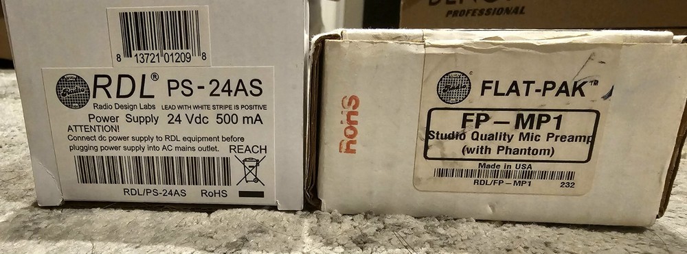 RDL FP-MP1 Studio Quality Mic Preamplifier with Phantom - Terminals/XLR