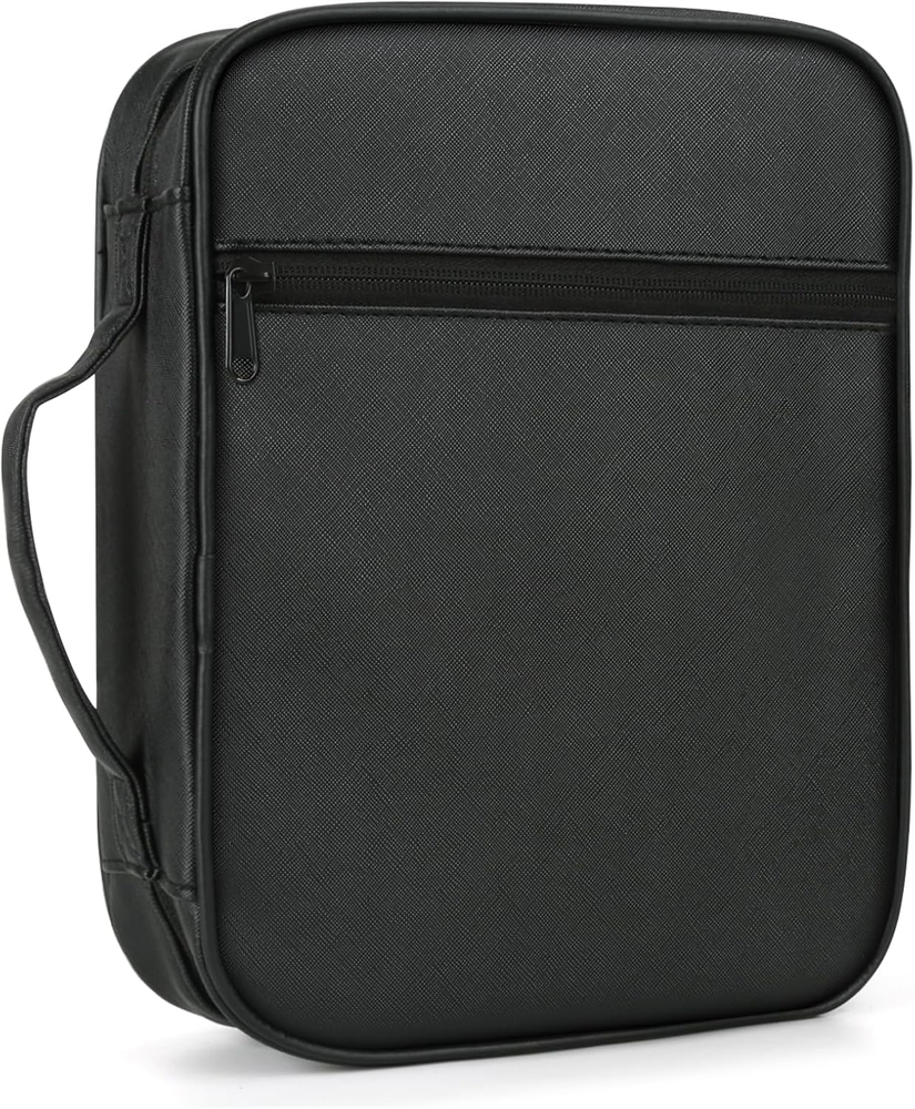 Bible Cover Case with Handle & Strap - Stylish Church Bag for Women & Men