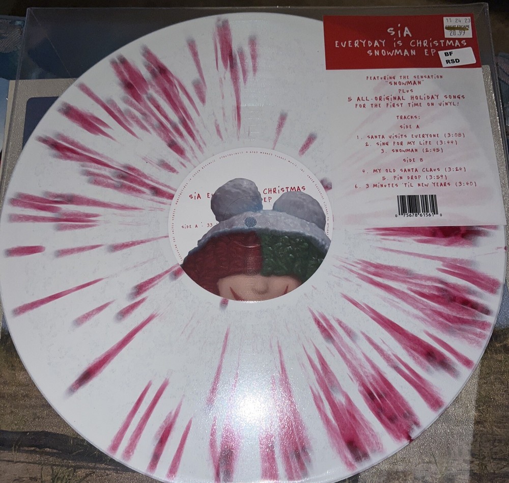 Sia - Everyday Is Christmas (snowman Ep) Vinyl RSD SEALED Brand New