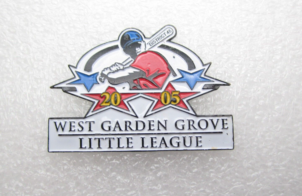 2005 West Garden Grove Little League Baseball Lapel Pin (C522)