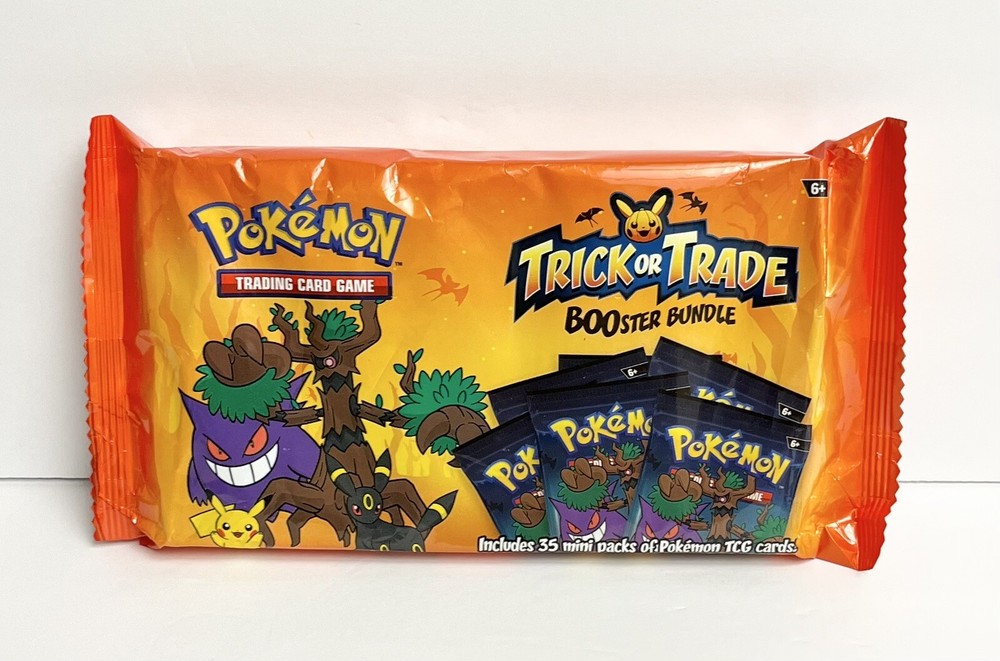 2024 Pokémon TCG Trick Or Trade BOOster Bundle With 35 Mini Packs Halloween