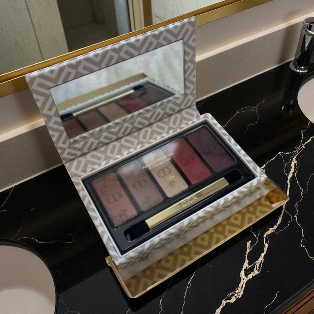 Dior Ecrank Tulle 5-Color Eye Palette with Mirror Elegant Packaging
