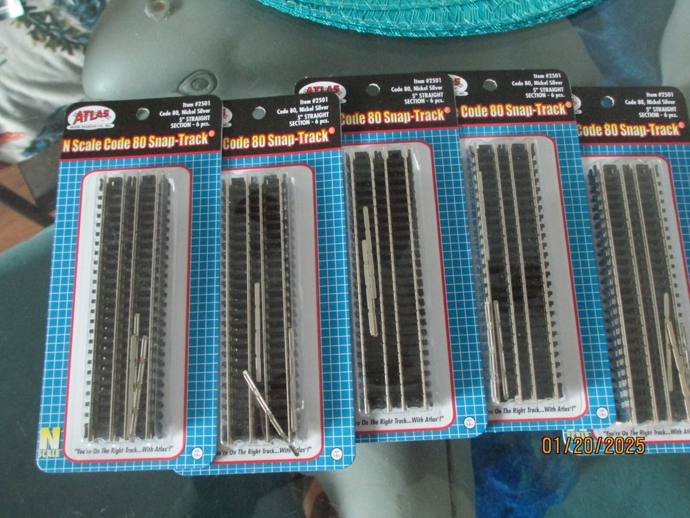 ATLAS 2501 N SCALE CODE 80 STRAIGHT TRACK 5