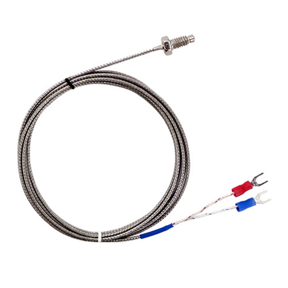 2/3/4/5m K Type Thermocouple Metric M6 Screw Probe Temperature Sensor Meter 56