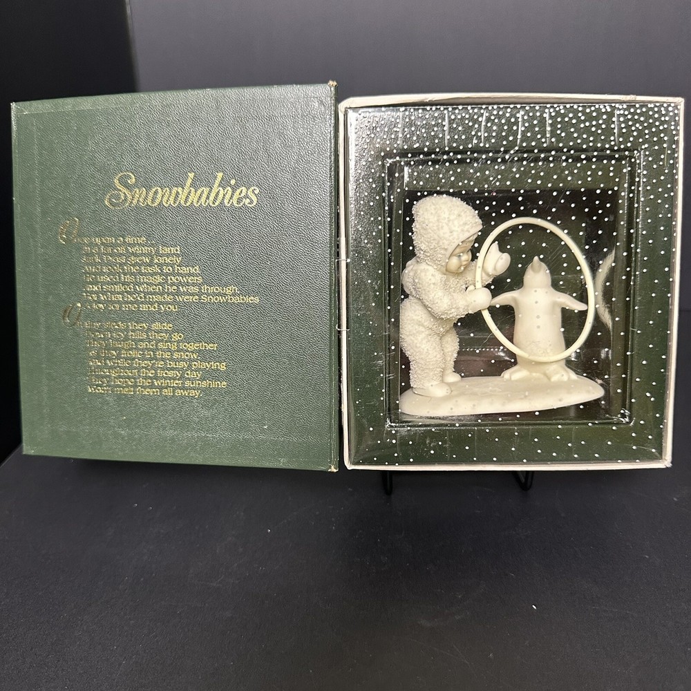Dept 56 Snowbabies Retired I'll Teach You a Trick Figurine New in Box