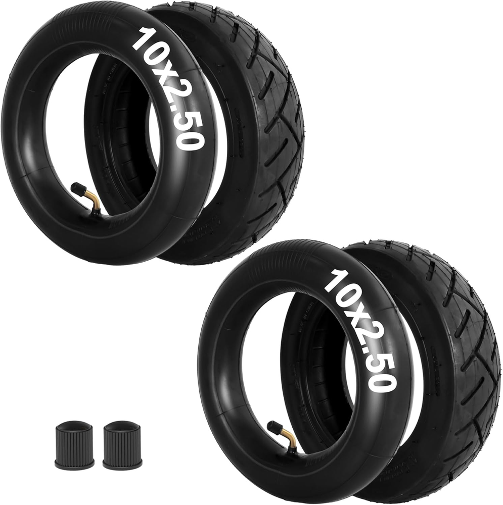 2 Pack 10X2.50 Tire or Inner Tubes for 10 Inch Smart Electric Scooter