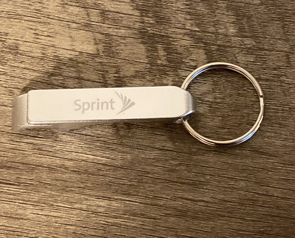 Sprint Mobile Advertising Bottle Opener & Keychain New condition Never used