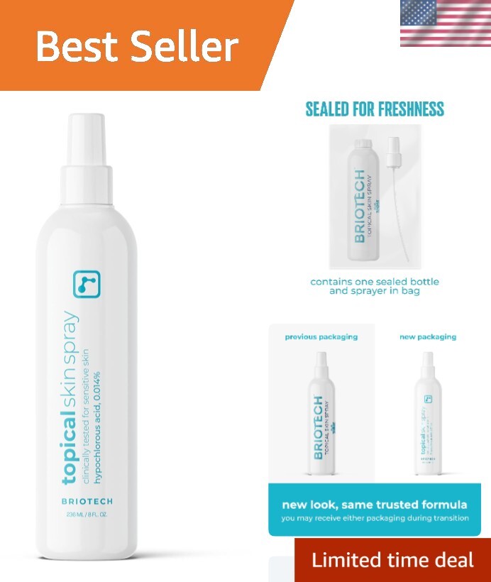 Gentle 8 oz HOCl Facial Mist – All-Natural Spray for Skin Irritation & Redness