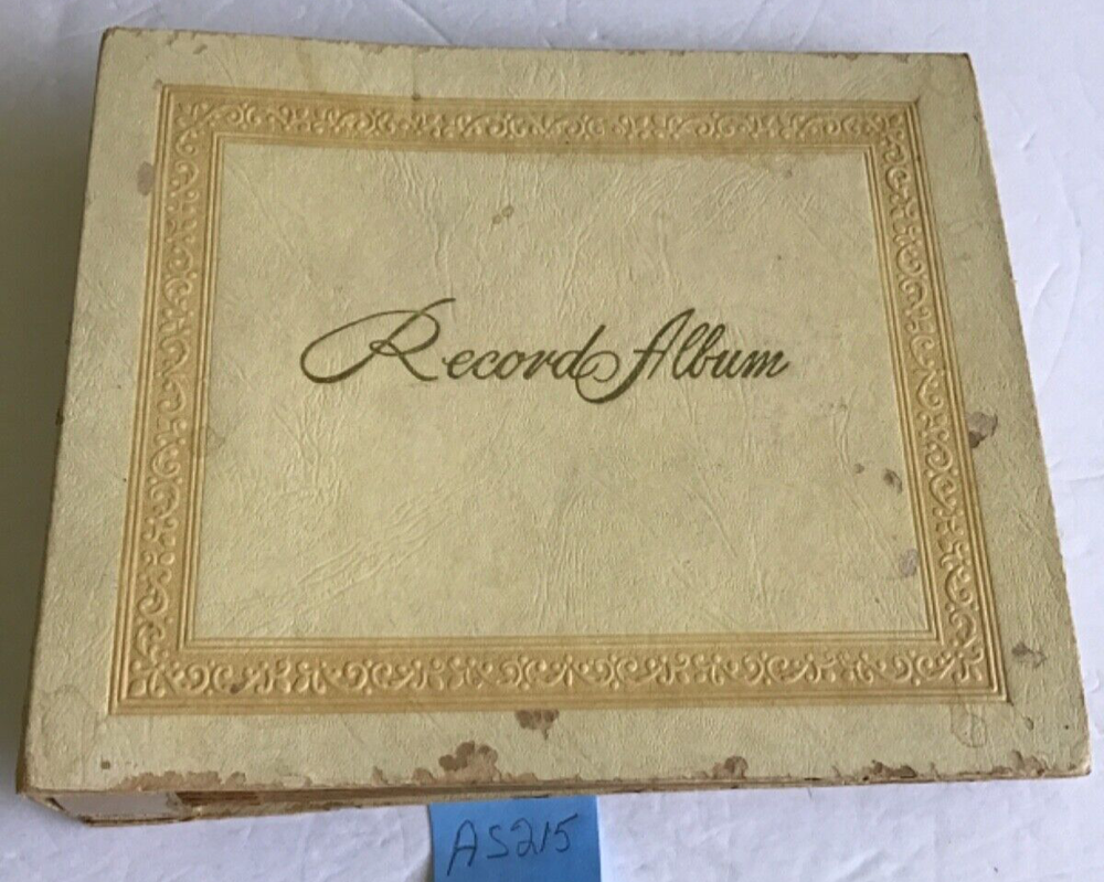 AS215 Vintage EMPTY Decca Storage Book Album For 15 45 RPM Records EMPTY