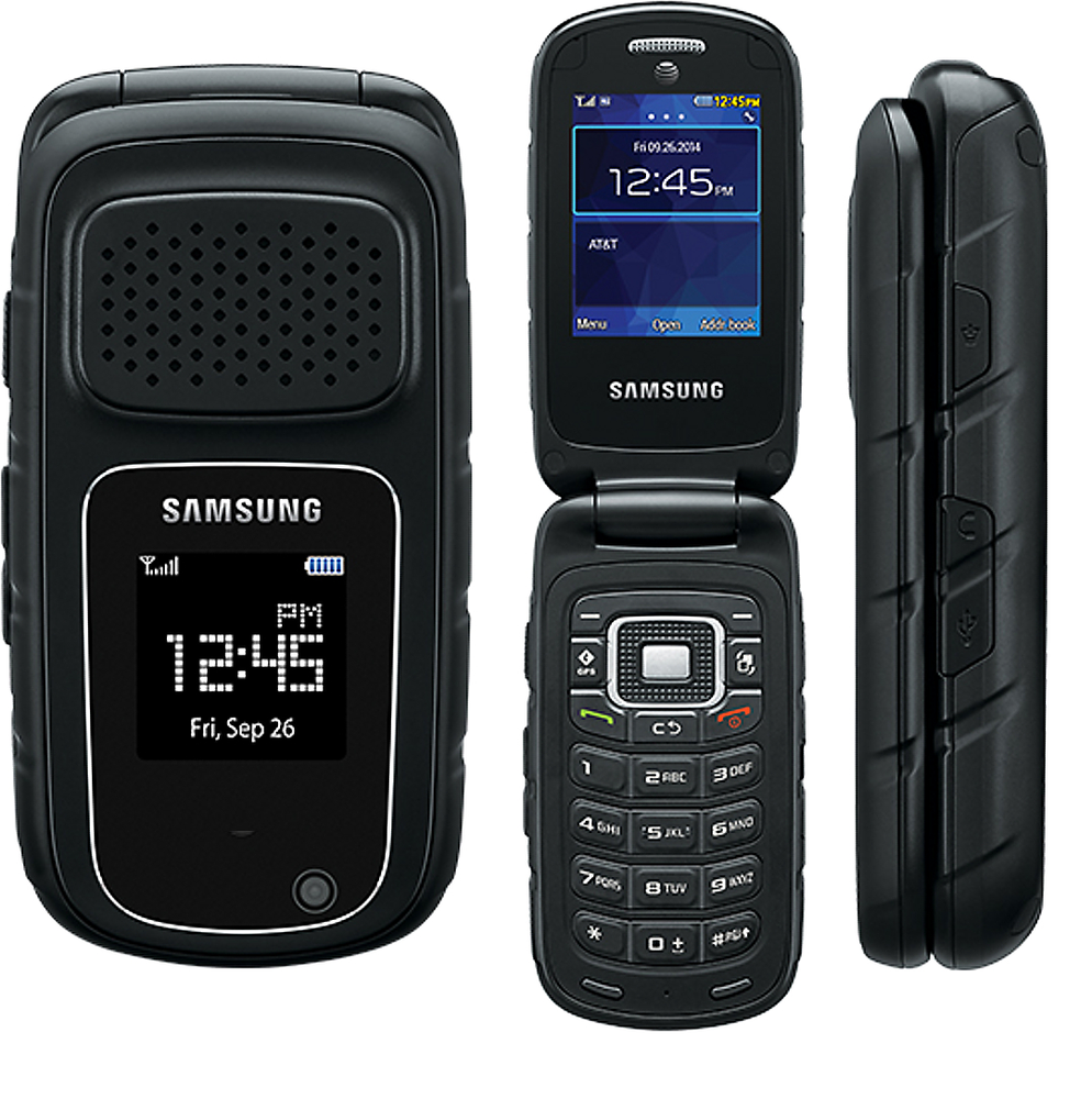 SAMSUNG RUGBY 4 SM-B780A AT&T 3G Flip Phone with Mp3 Player Bluetooth and 3MP Camera
