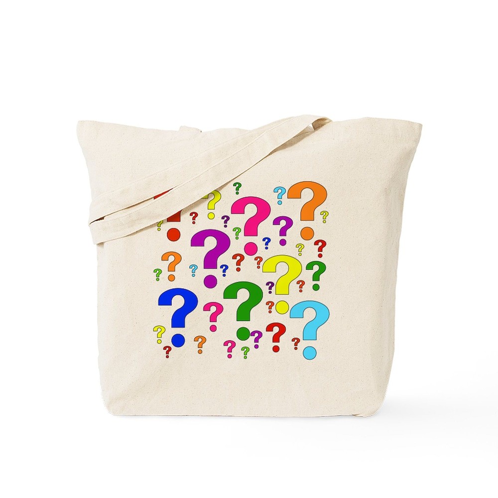 CafePress Rainbow Question Marks Tote Bag (152984205)