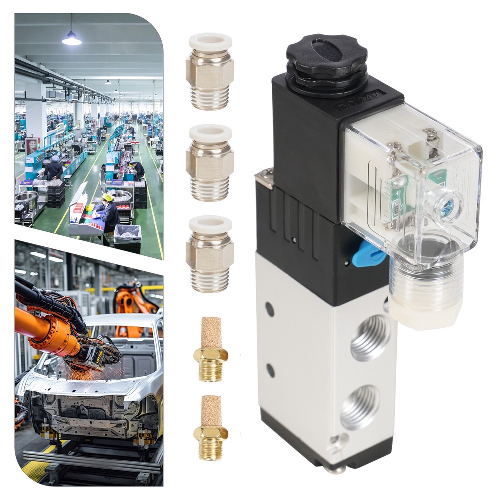 Solenoid Valve, Solenoid Valve with Air Tube 8MM, Solenoid Valve DC24V