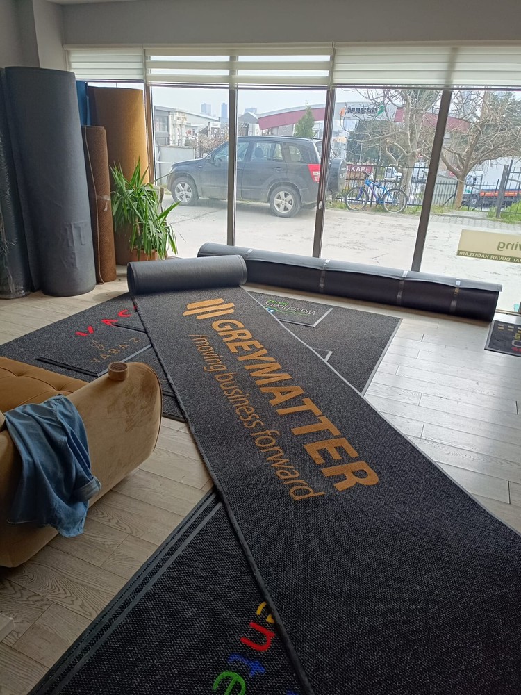 Custom Large Business Doormat - Personalized Corporate Mat for Industrial Use  