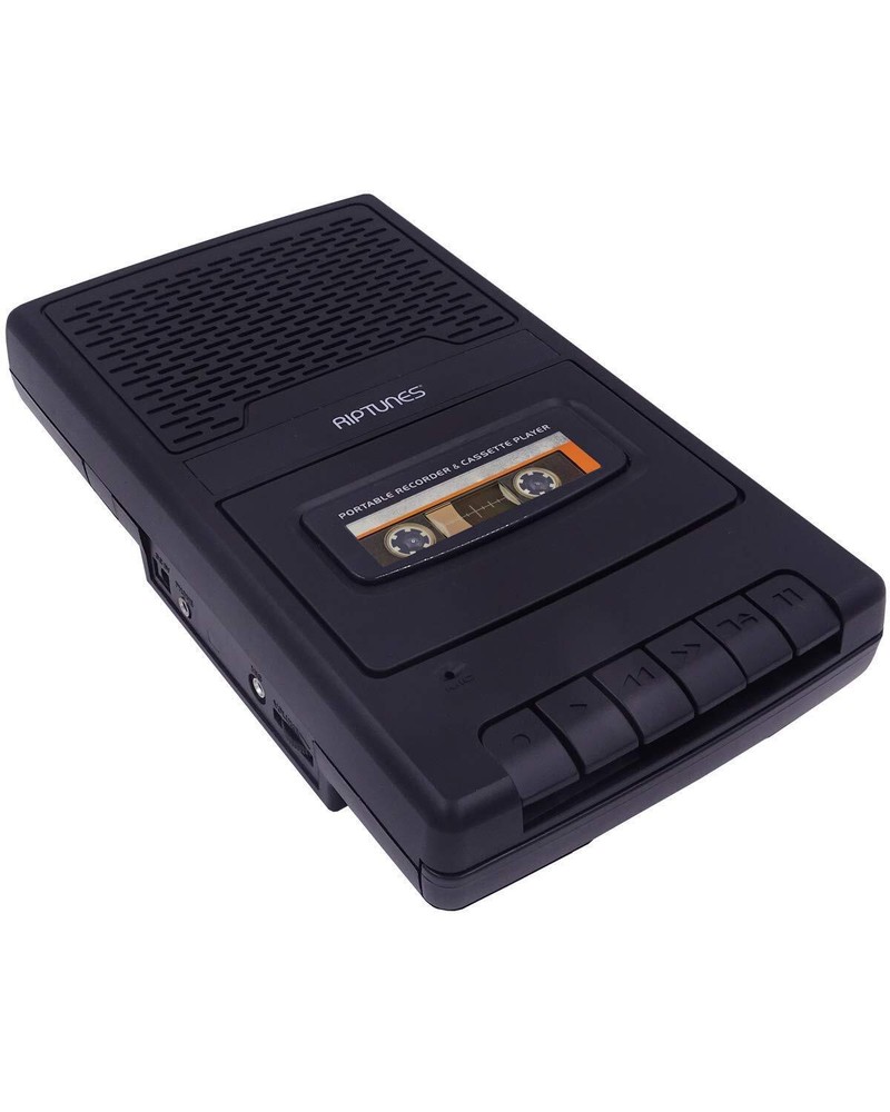 Portable Cassette Player Recorder - Shoebox Tape Recorder Style with Built-in...