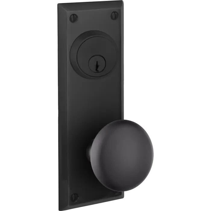 EMTEK Providence Knob with Keyed DEADBOLT OIL RUBBED BRONZE QUINCY 7