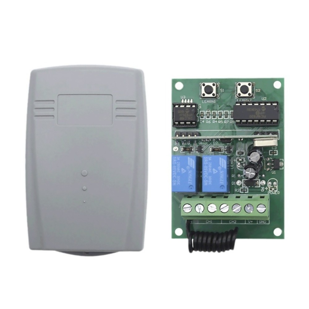 Universal 433Mhz  DC9-36V 2-Channel Remote Control Switch Motor Receiver