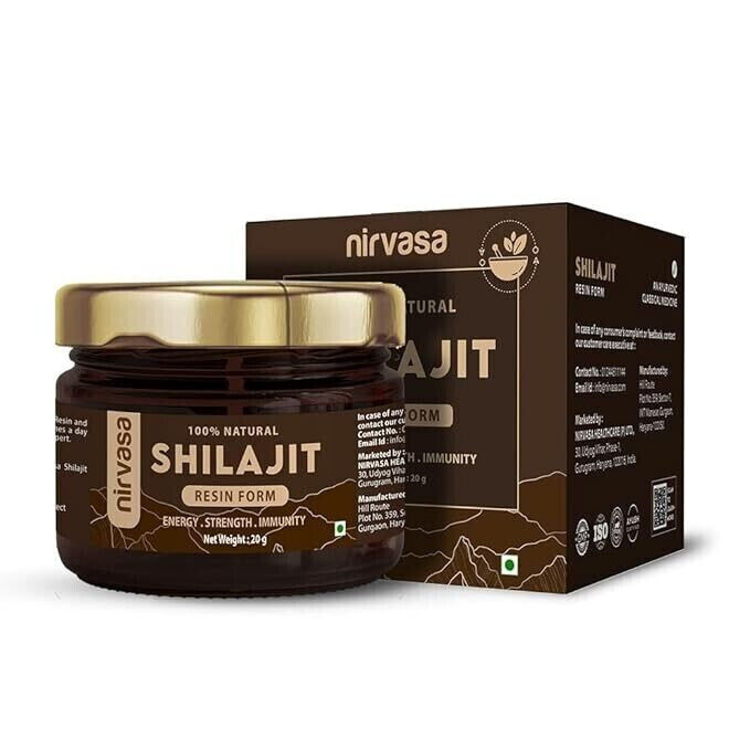 Shilajit Himalaya Premium 100 % puro | ¡Ácido fúlvico y aumento de energía natural! X1