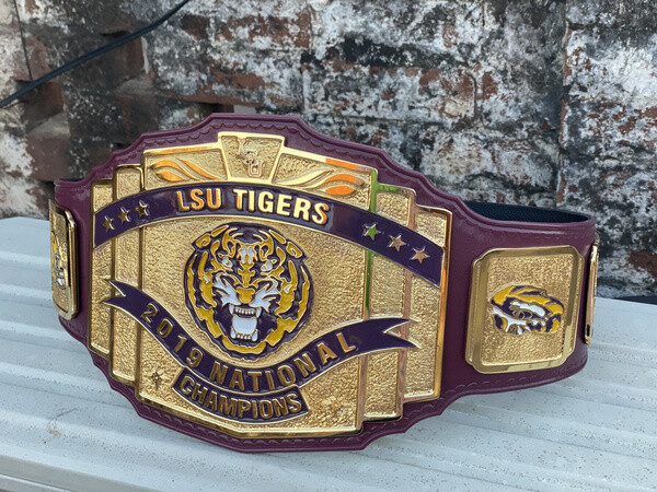 New LSU Tigers Championship Wrestling Brass 2mm Belt