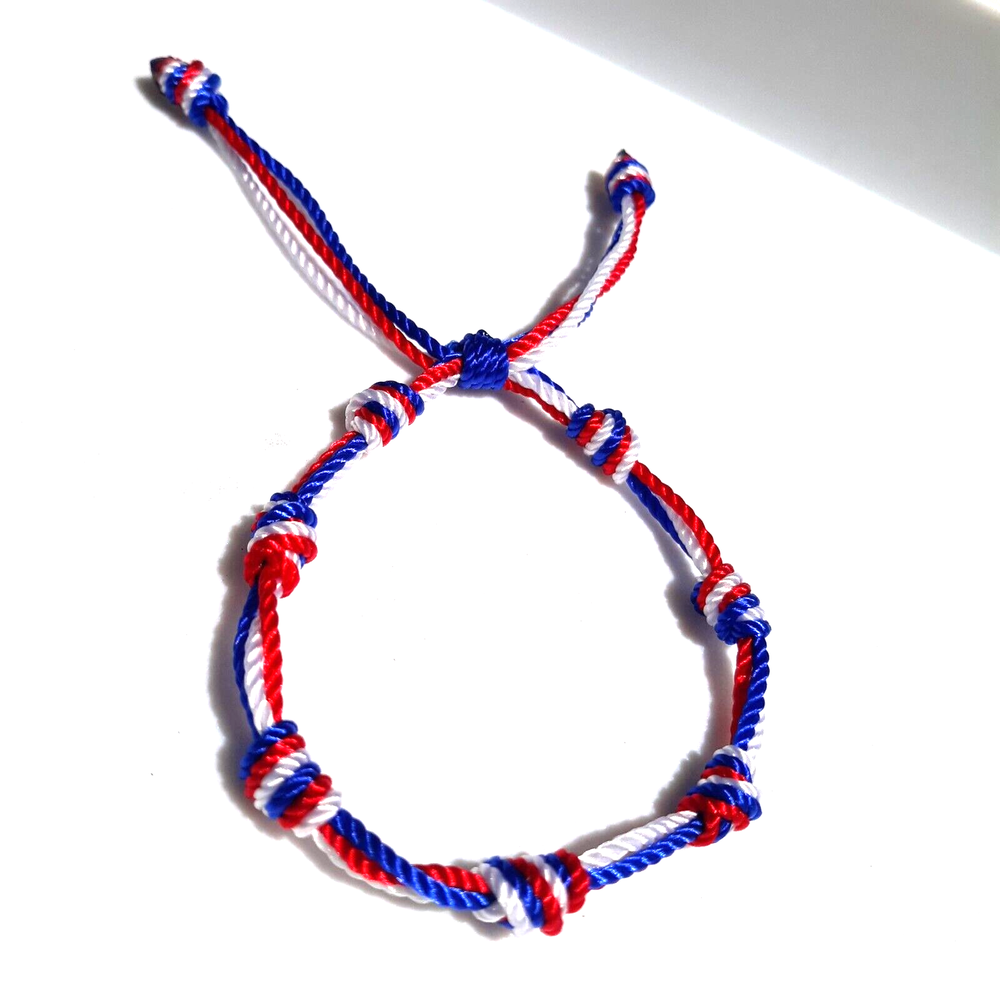 Protection Bracelets Red White and Blue