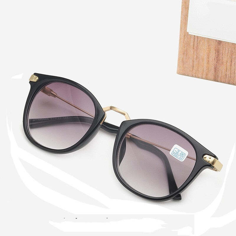 Near Sighted Glasses Fashion Classic Oval Metal Sunglasses
