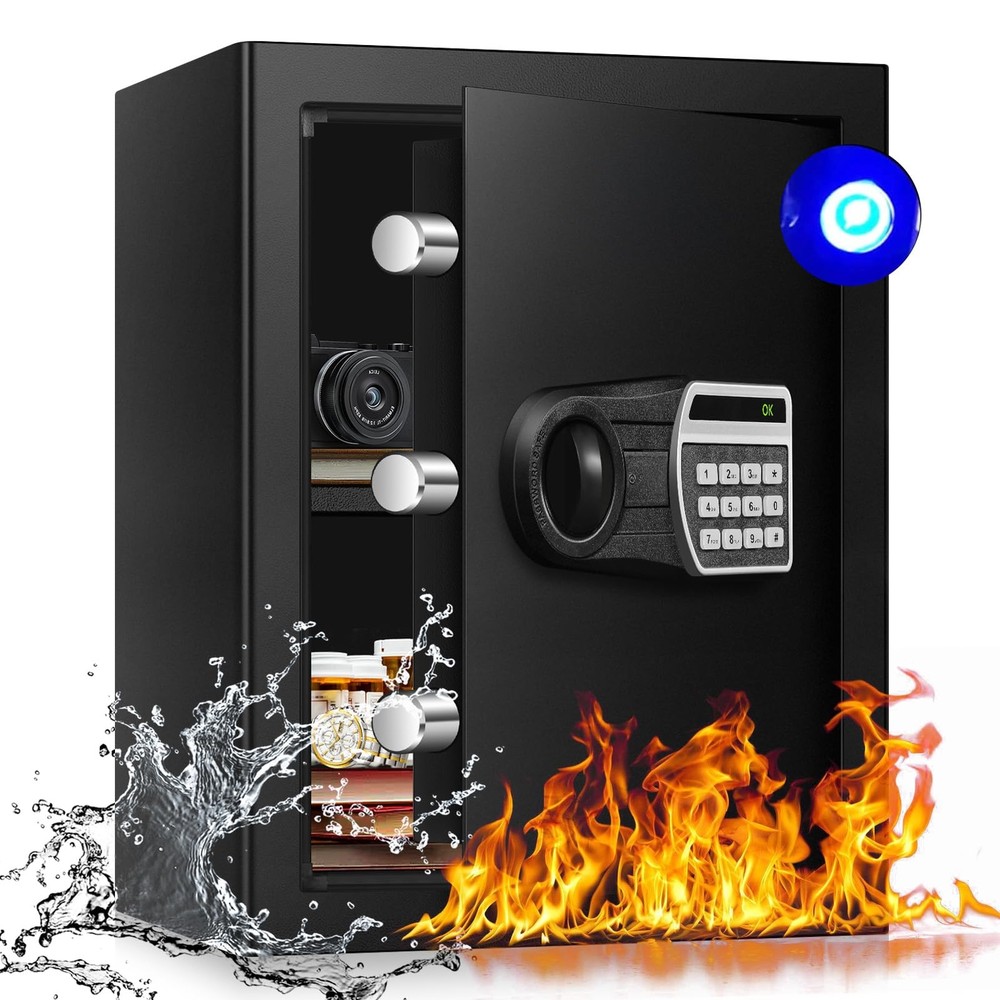 Fireproof Waterproof Digital Safe Box for Home Documents 2.4 Cu Ft