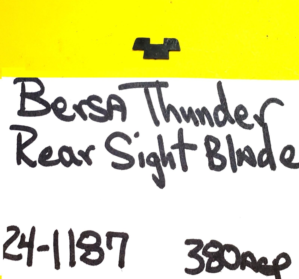 BERSA THUNDER 380 ACP NEW PRODUCTION REAR SIGHT BLADE BLUED ITEM # 24-1187C