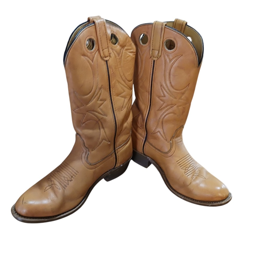 Biltrite Men's Size 9D Brown Leather Western Boots R707268 3