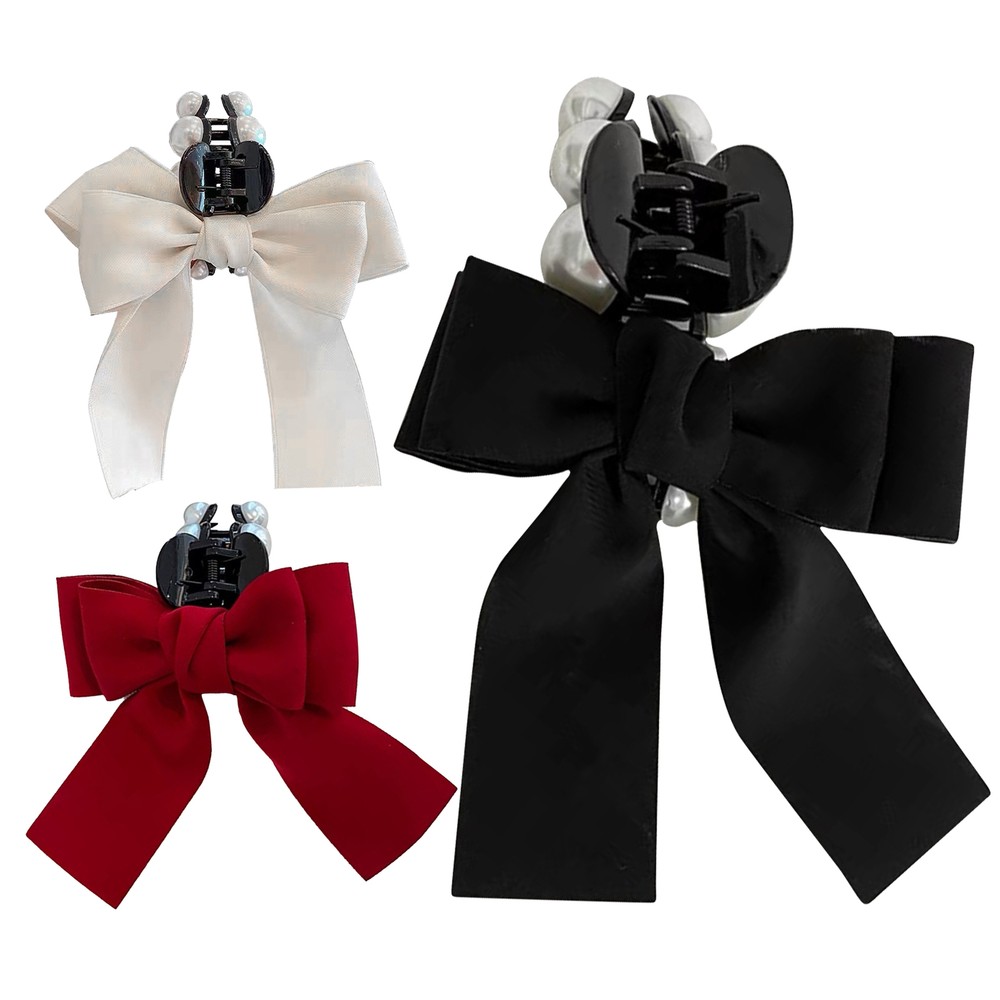 Big Bowknot Hair Clip Hair Claw Ribbon Big Bow Hair Claw Clamps Hair Accessories