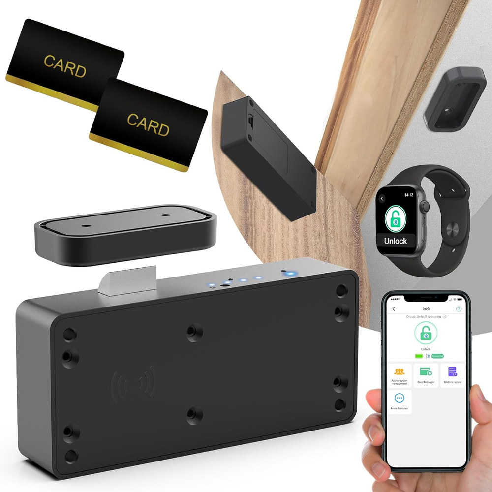 Smart RFID Bluetooth Keyless Electronic Cabinet Lock for Child Safety