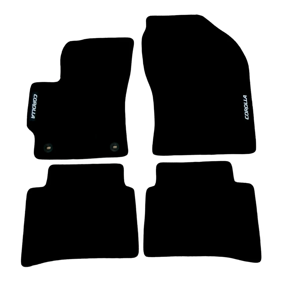 For Toyota Corolla Car Floor Mats Velour Hatchback Waterproof Black Carpet Rugs