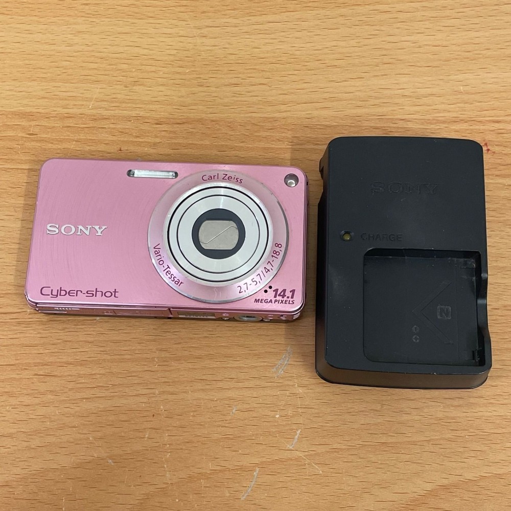 SONY Cyber-shot DSC-W350 Pink Compact Digital Camera Used No Box