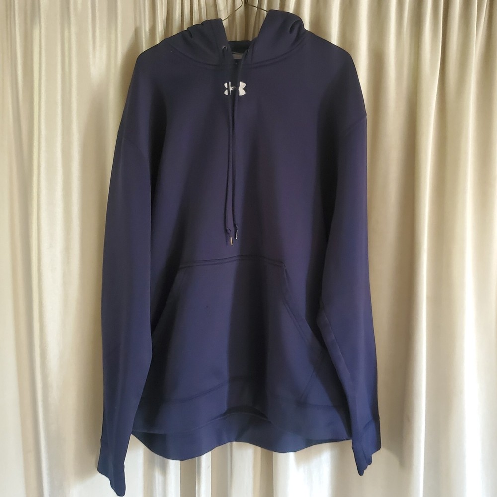 Under Armour Navy Blue Men’s Hoodie Sweatshirt Size XL Very Good Condition