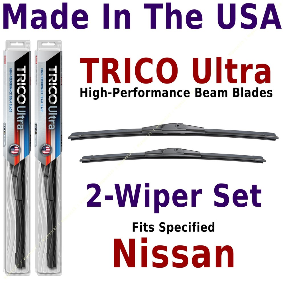 Buy American: TRICO Ultra 2-Wiper Blade Set fits listed Nissan: 13-22-17