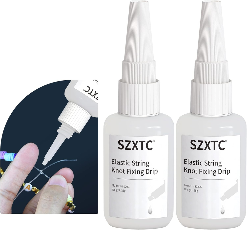 2 Pcs Clay Bead Bracelets with Elastic String for Secure Fit and Drip Prevention