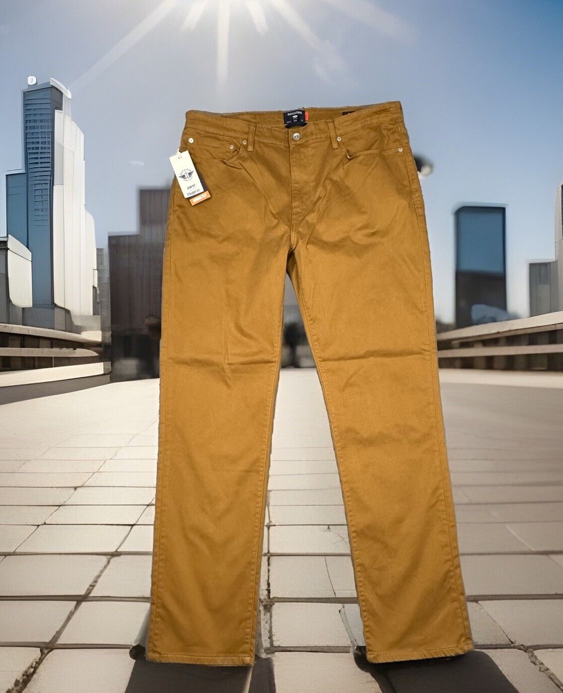 Dockers Pants Mens 38x34 Brown Alpha Khaki Jeancut Supreme Flex Smart Series NWT