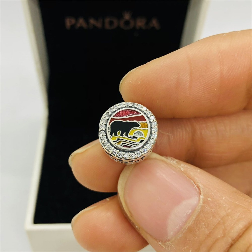 Pandora Smoky Mountain Charm |Bear Charm|S925 SILVER