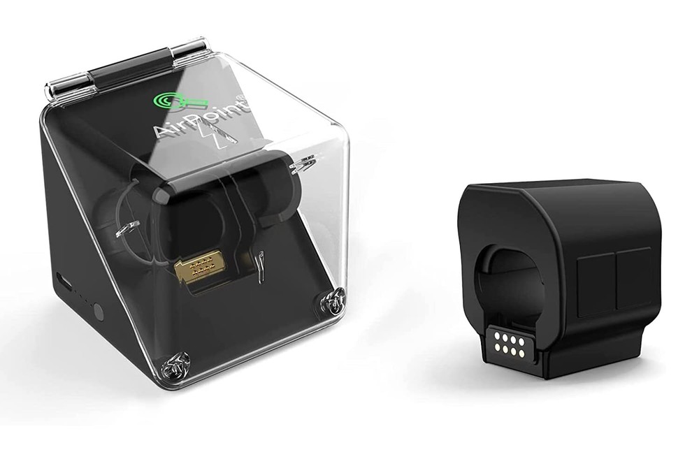 Compact Black AirPoint Ring – Wearable Wireless Mouse & Gesture Presenter