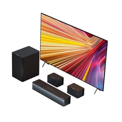 5.1 Virtual Surround Sound Bar, 320W Peak Power, Surround Sound System Home