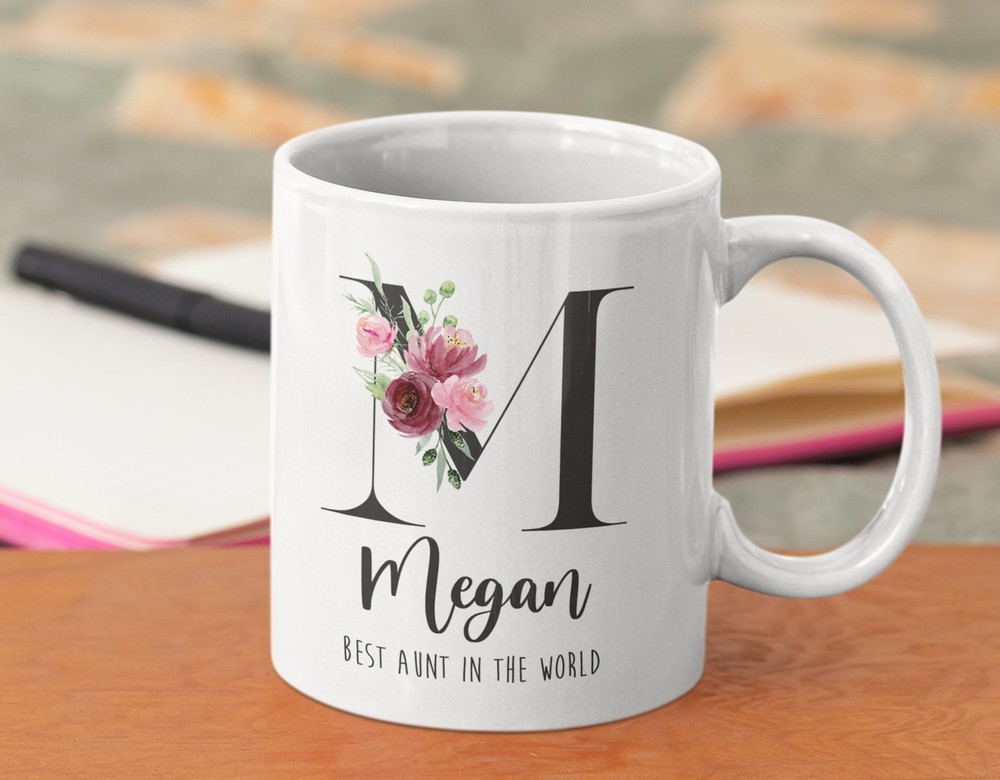 Best Aunt In The World Mug Personalized Gift For Aunt Personalized Aunt Mug Aunt
