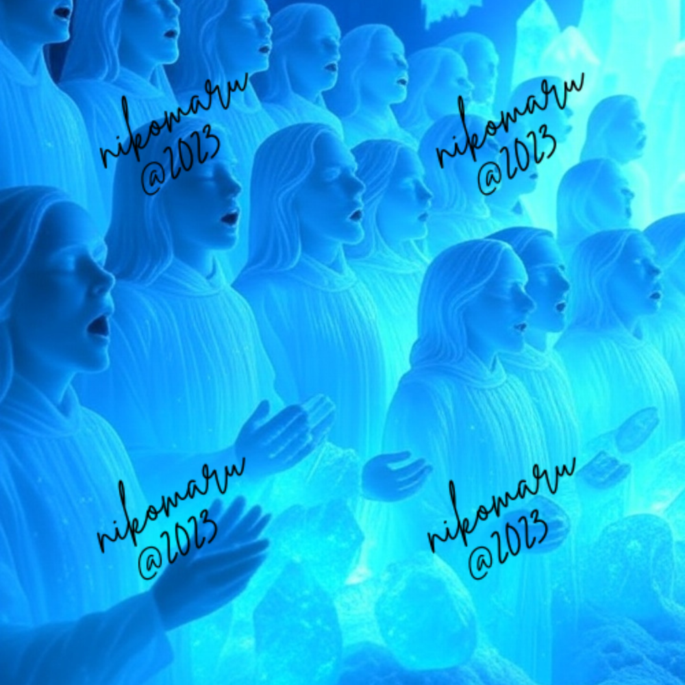 Ice Choir Digital Art Desktop Wallpaper Background Image-image