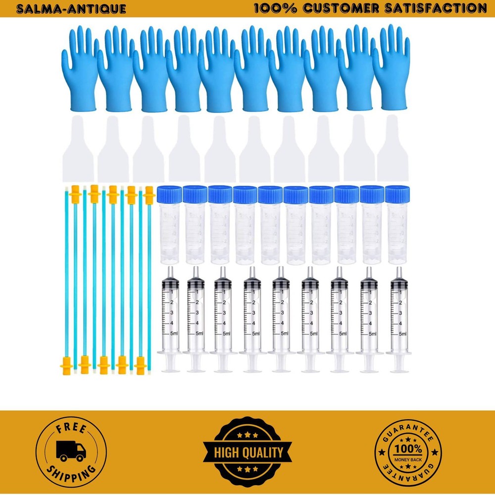 10 Set AI Artificial Insemination Dog Breeding Kit, Canine Breeding Kit, Dog