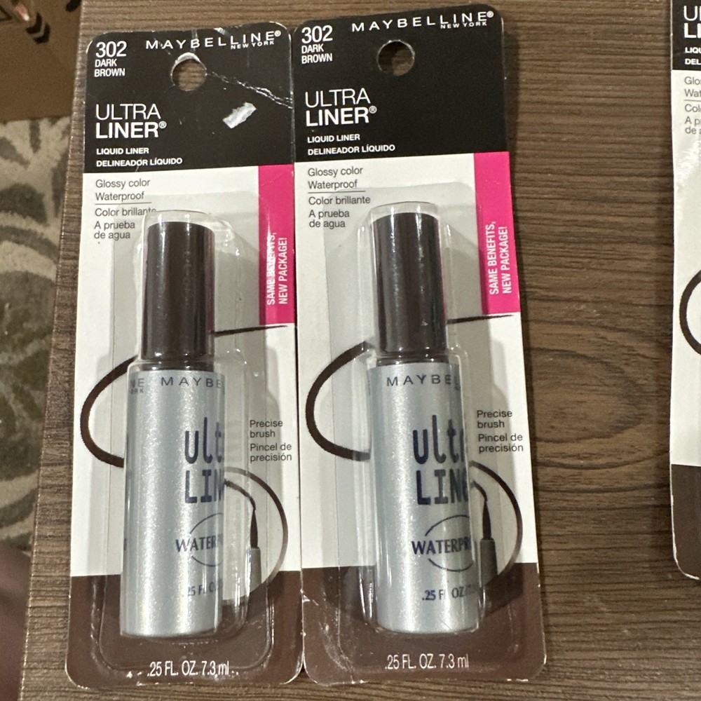 Maybelline Ultra Liner Waterproof Liquid Liner Dark Brown 302 2-Pack