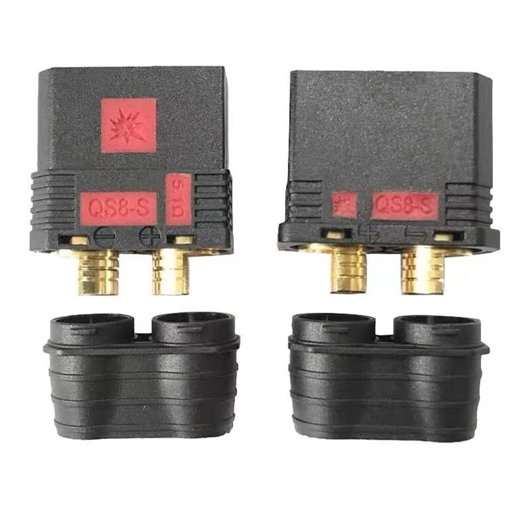 1 Pair QS8 Anti-Spark Connector Set Male And Female For RC Car Lipo Battery