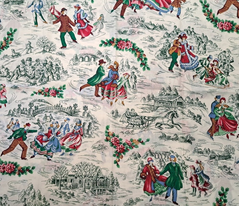 Christmas Fabric Wamsutta Winter Fun 19